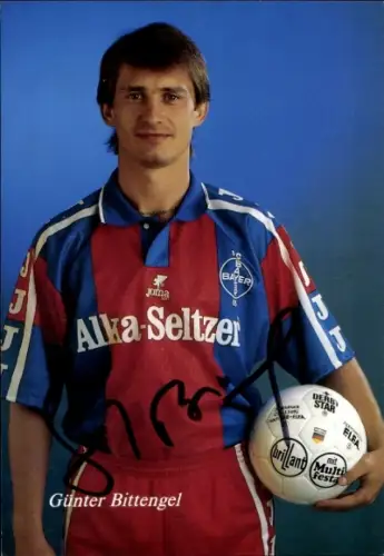 Autogrammkarte Fußballer Günter Bittengel, KFC Uerdingen 05, Autogramm