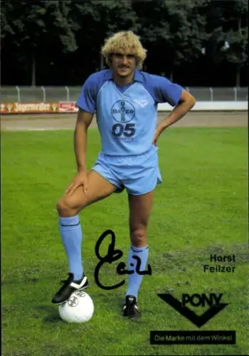 Autogrammkarte Fußballer Horst Feilzer, KFC Uerdingen 05, Autogramm