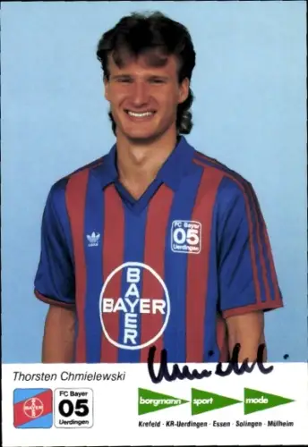 Autogrammkarte Fußballer Thorsten Chmielewski, KFC Uerdingen 05, Autogramm