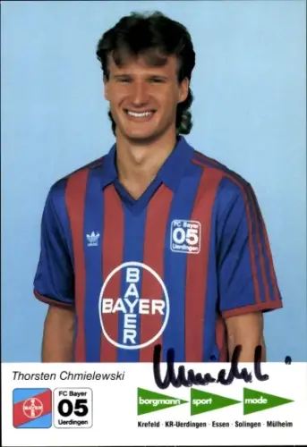 Autogrammkarte Fußballer Thorsten Chmielewski, KFC Uerdingen 05, Autogramm