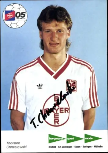 Autogrammkarte Fußballer Thorsten Chmielewski, KFC Uerdingen 05, Autogramm