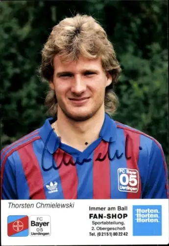 Autogrammkarte Fußballer Thorsten Chmielewski, KFC Uerdingen 05, Autogramm