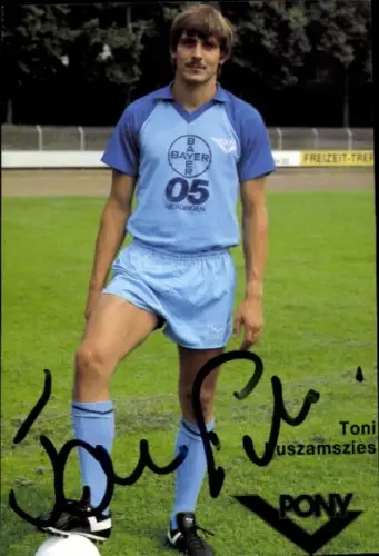 Autogrammkarte Fußballer Toni Puszamszies, KFC Uerdingen 05, Autogramm