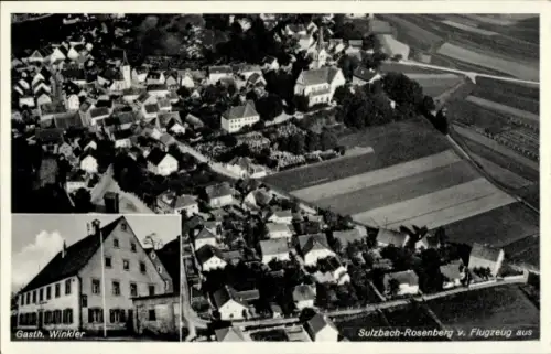 Ak Sulzbach-Rosenberg Oberpfalz, Luftaufnahme, Gasthaus Winkler