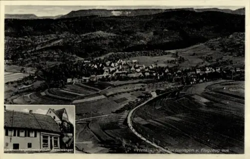 Ak Heselwangen Balingen in Württemberg, Luftaufnahme von  bei Balingen, Landschaft, Felder, Häuse