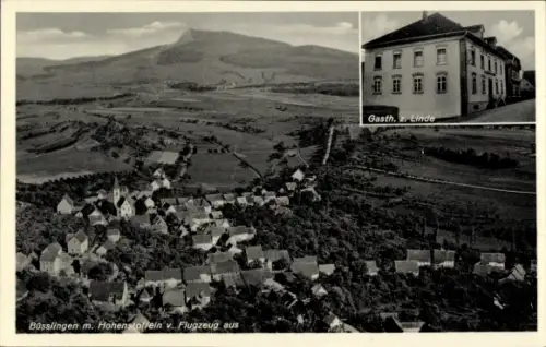 Ak Büßlingen Tengen in Baden, Fliegeraufnahme, Gasthof zur Linde