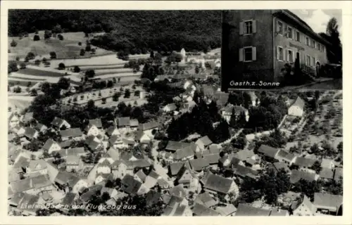Ak Liel Schliengen im Schwarzwald Baden, Gasthaus zur Sonne, Gesamtansicht