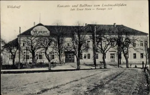 Ak Wilsdruff in Sachsen, Konzert und Ballhaus zum Lindenschlößchen