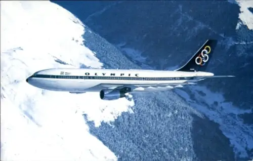 Ak Griechisches Passagierflugzeug, Airbus A300, Olympic Airways