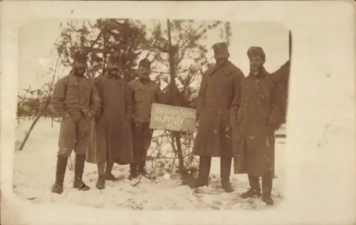 Foto Ak KuK Soldaten, Weihnachten im Felde 1915