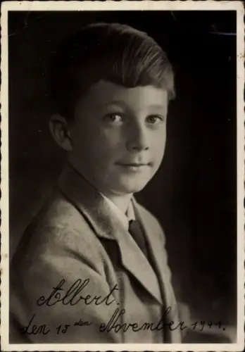 Ak Albert von Belgien, Prinz von Lüttich, Kinderportrait 1941