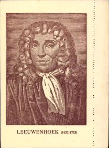 Ak Antoni van Leeuwenhoek, Vater der Mikrobiologie