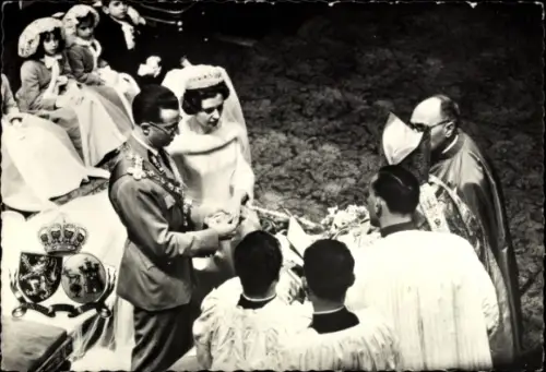 CPA Mariage Roi Baudouin et la Reine Fabiola, 1960
