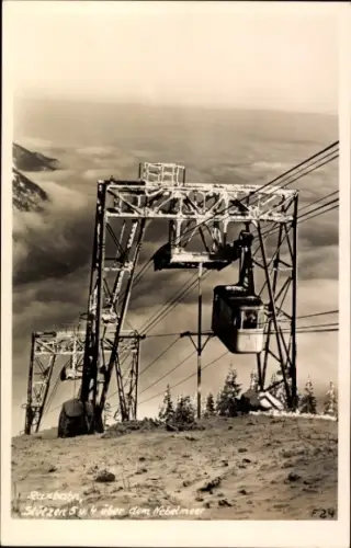 Ak Schwebebahn, Nebelmeer