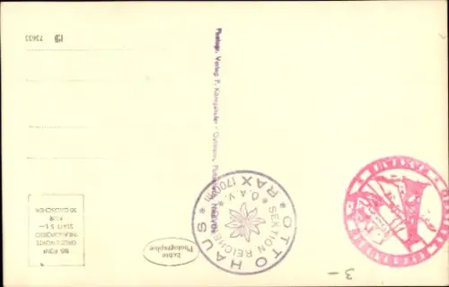 Ak Schwebebahn, Nebelmeer