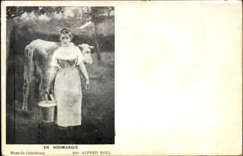 Künstler Ak Roll, Alfred, En Normandie