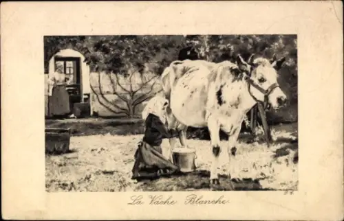 Künstler Ak Dupré, Jean-Pierre, La Vache Blanche