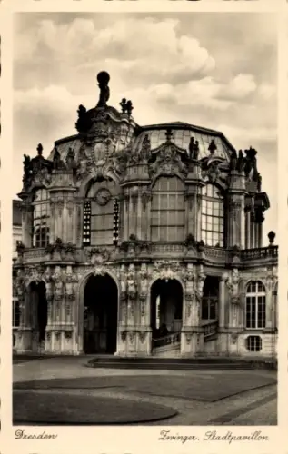 Ak Dresden Altstadt, Königlicher Zwinger, Stadtpavillon