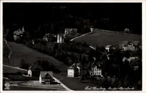 Ak Bad Flinsberg Schlesien, An der Steinbach