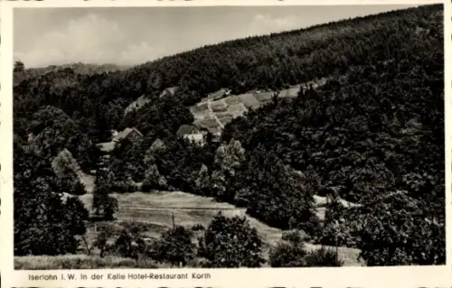 Ak Iserlohn im Märkischen Kreis, Panorama, Hotel-Restaurant Korth