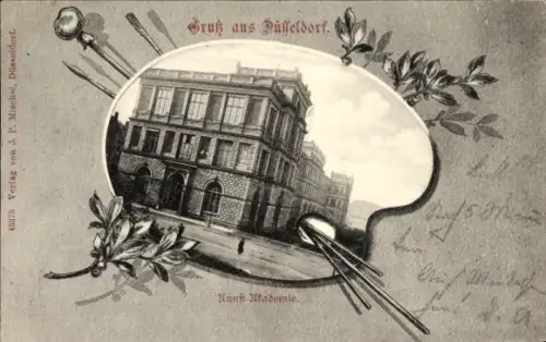 Passepartout Ak Düsseldorf am Rhein, Kunst-Kolonie