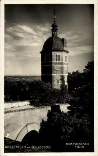 Ak Graz Steiermark, Glockenturm, Schlossberg, Erika-Verlag- 428/192
