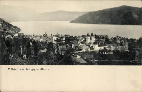 Ak Millstatt am See Kärnten, Millstatt am See, Landschaft, Häuser, Wasser, Berge