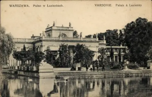 Ak Warszawa Warschau Polen, Palast, Lazienkach