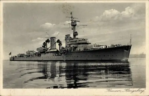 Ak Deutsches Kriegsschiff, Kreuzer Königsberg, Reichsmarine