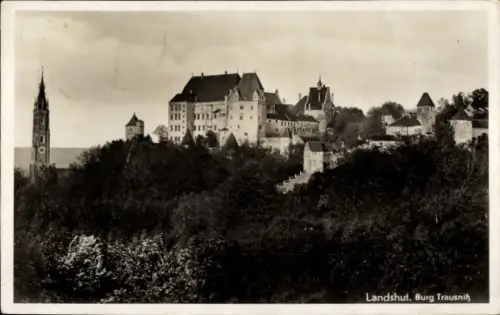 Ak Landshut in Niederbayern, Burg Trausnitz