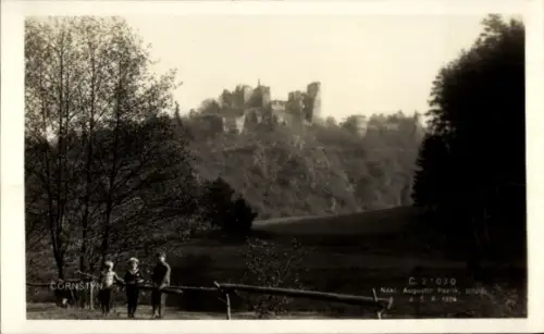 Foto Ak Bítov Vöttau Südmähren, Cornštyn, Burg Cornštejn, Burg Zornstein, Kinder