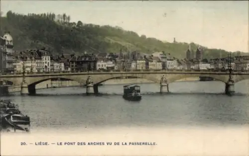 Ak Liège Lüttich Wallonien, Brücke, Pont des Arches
