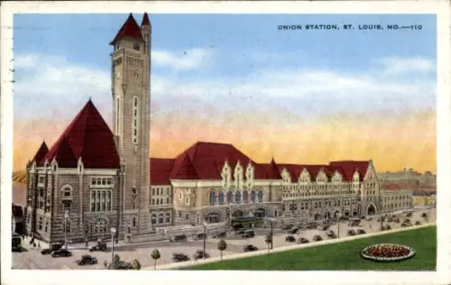 Ak Saint Louis Missouri USA, Hauptbahnhof, Union Station