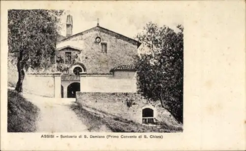 Ak Assisi Umbria, Santuario di S. Damiano,  Kloster von S. Chiara