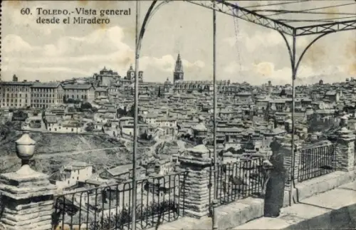 Ak Toledo Kastilien La Mancha Spanien,  Blick vom Miradero, Stadtansicht,  Gebäude