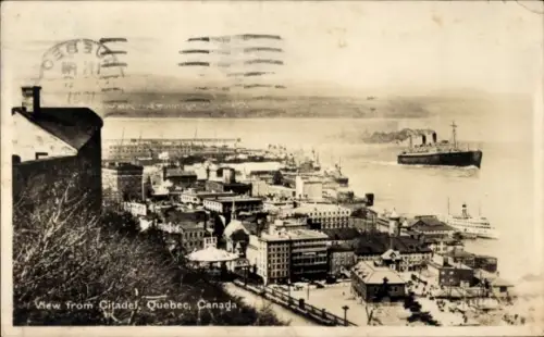 Ak Quebec Kanada, Blick von der Zitadelle