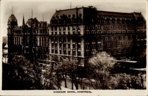 Ak Montreal Québec Kanada, Windsor Hotel,   Architektur, 