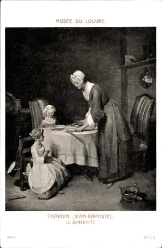 Künstler Ak Chardin, Jean Siméon, Le Benedicite
