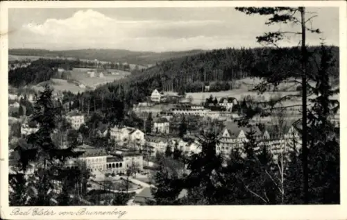 Ak Bad Elster im Vogtland, Blick vom Brunnenberg