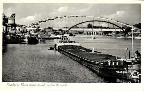 Ak Hamburg Mitte Steinwerder, Ellerholzhöft, Ellerholzhafen, Hafen Neumühl, Rhein-Herne-Kanal, Sc