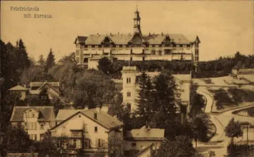 Ak Friedrichroda im Thüringer Wald,  Kurhaus, Bäume, Häuser,  