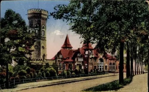 Ak Barmen Wuppertal Nordrhein Westfalen, Kriegerdenkmal und Stadthalle