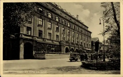 Ak Bad Oeynhausen in Westfalen,  Hotel Königshof, Straßenansicht,  