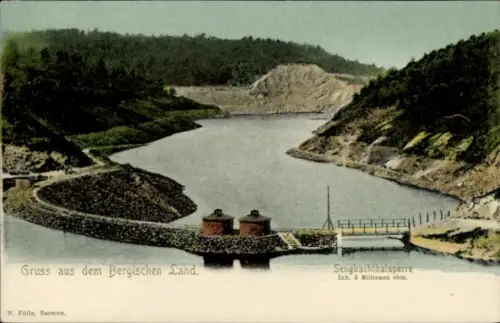 Ak Radevormwald Bergisches Land,  Sengbachthalsperre