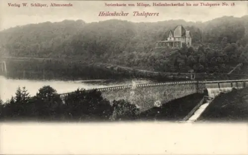 Ak Ennepetal im Ruhrgebiet, Heilenbecker Talsperre