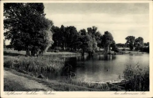 Ak Flecken Zechlin Rheinsberg in der Mark, am schwarzen See