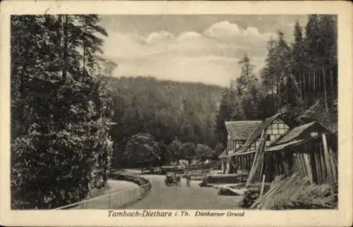 Ak Tambach Dietharz in Thüringen, Dietharzer Grund