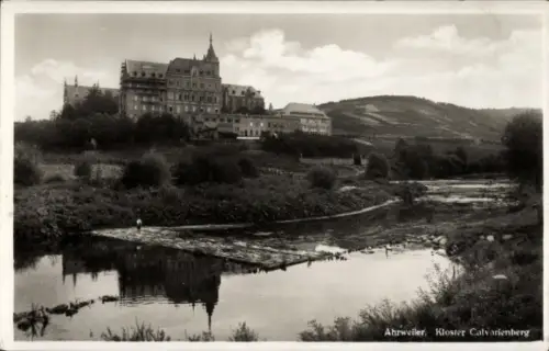 Ak Ahrweiler an der Ahr, Kloster Calvarienberg,  Fluss, Landschaft