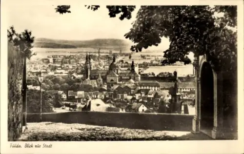Ak Fulda in Hessen,  Blick auf die Stadt, Stadt des deutschen Barocks