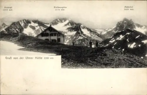 Ak St. Anton am Arlberg Tirol Österreich, Ulmer Hütte